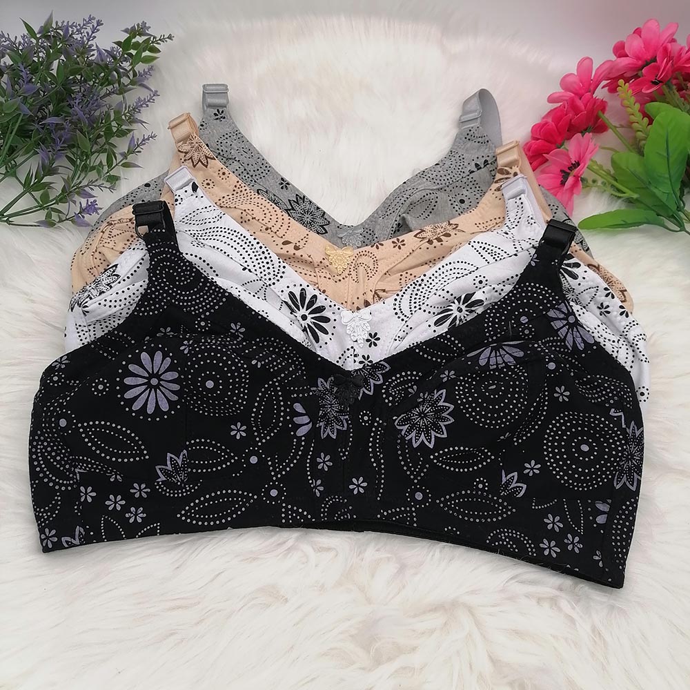 Cotton Bra Everyday - Women's Big Cup Wireless Bra Cotton