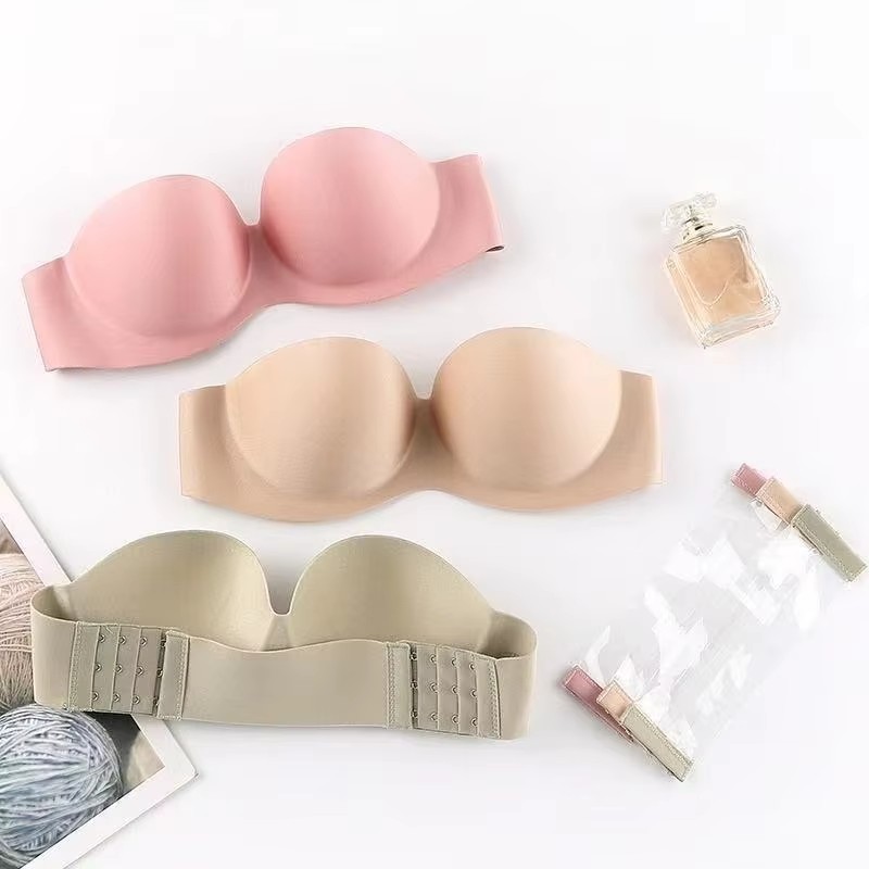 Cotton Bra Everyday - Women's Sexy Strapless Push-Up Padded Bra