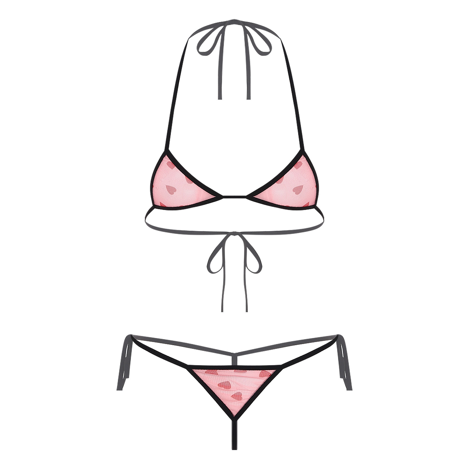 Womens Micro Mini Bikini Linge - Sheer Mesh Bra recension och pris