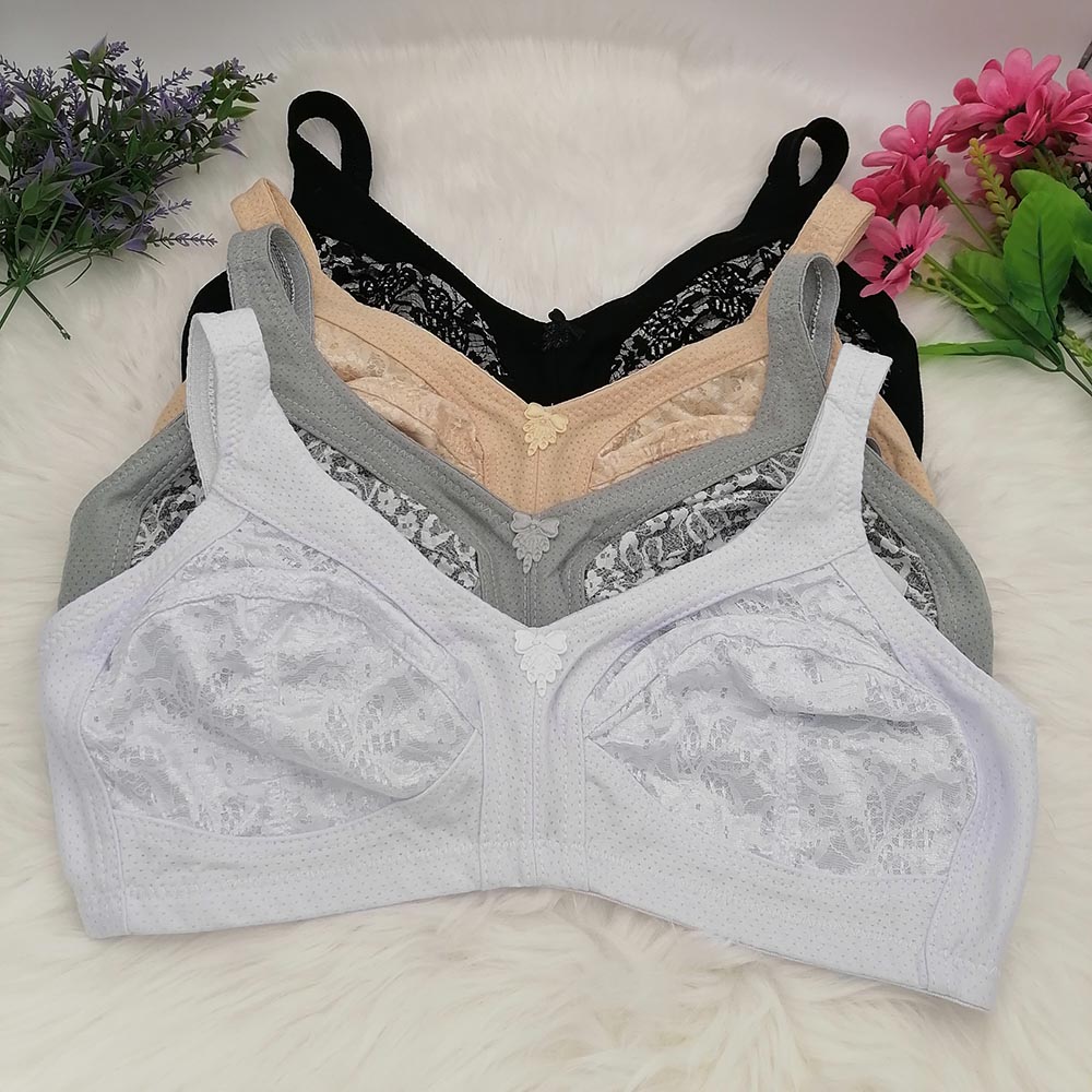 Women's Bra Large Cup C D E F  - Cotton Bra Everyday recension och pris