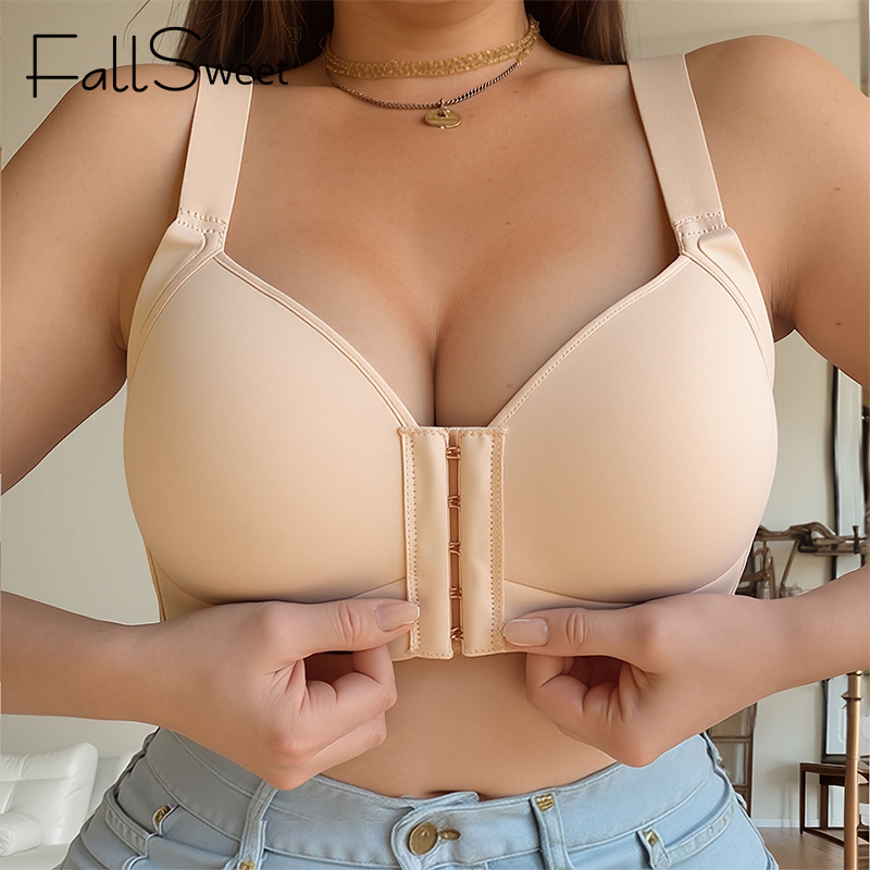 FallSweet Plus Size Wireless F - Minimizer Bra Women recension och pris