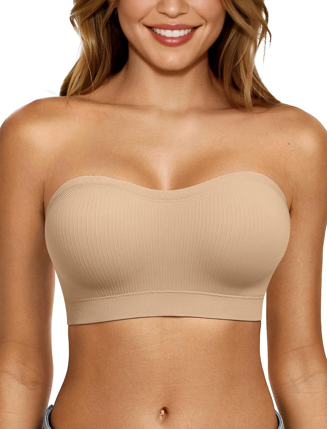 LetsJoli Push Up Strapless Bra - Underwire Bra Padded recension och pris