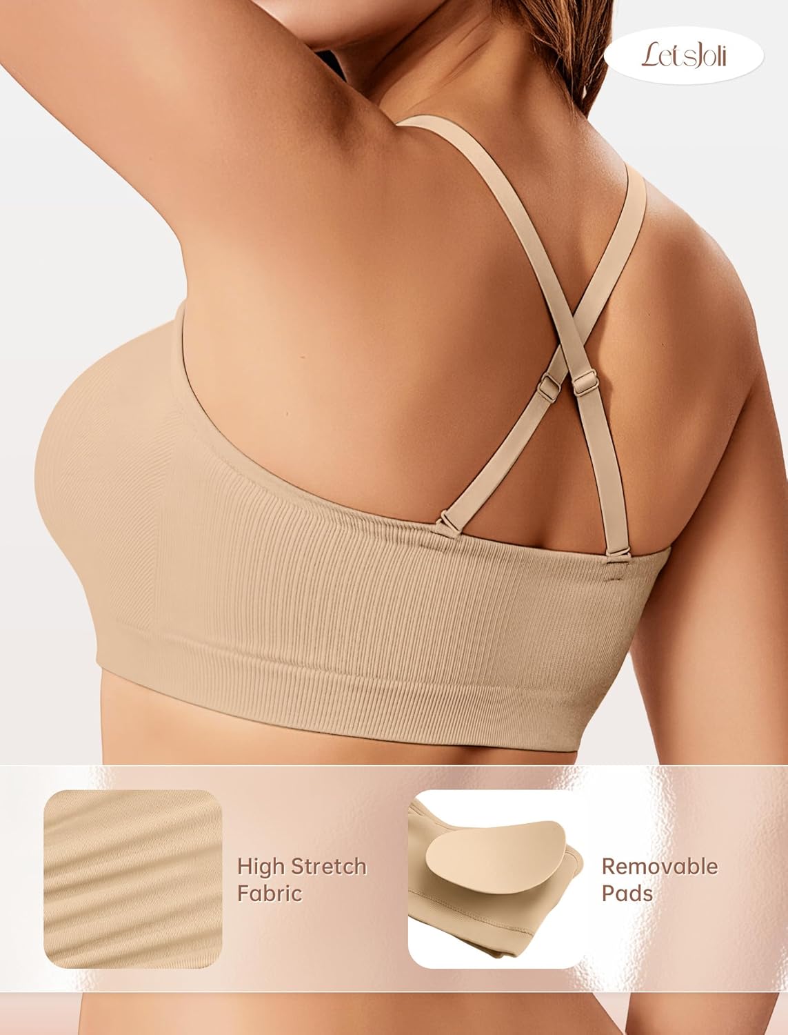 LetsJoli Push Up Strapless Bra - Underwire Bra Padded recension och pris