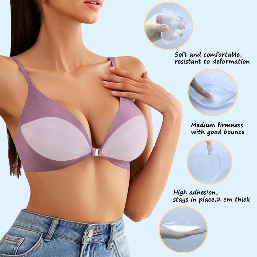 Adhesive Silicone Bra Inserts  - Push Up Bra Silicone recension och pris