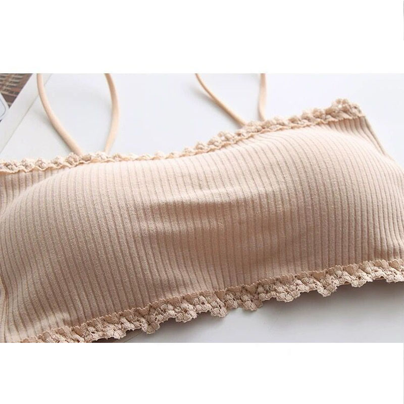 Women's Cotton Bra Female Tube - T Shirt Bra Seamless recension och pris
