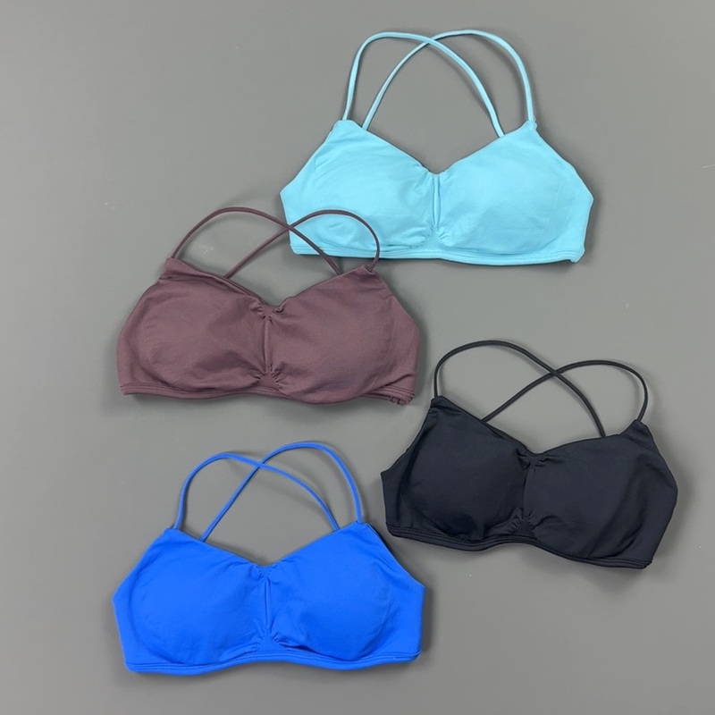 HISTELLO Front Ruched Cross Ba - Sports Bra Racerback recension och pris