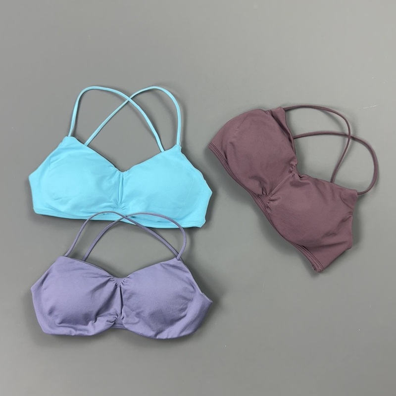 HISTELLO Front Ruched Cross Ba - Sports Bra Racerback recension och pris