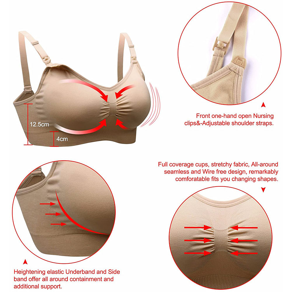 Womens Maternity  Nursing Bra  - Sleep Bra Bralette recension och pris