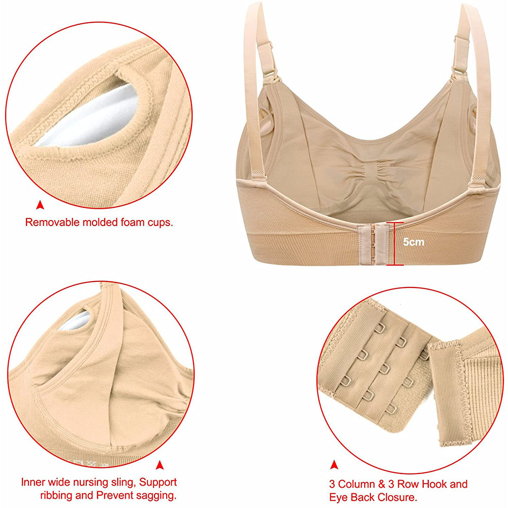 Womens Maternity  Nursing Bra  - Sleep Bra Bralette recension och pris