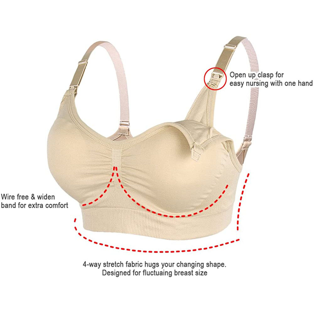 Womens Maternity  Nursing Bra  - Sleep Bra Bralette recension och pris