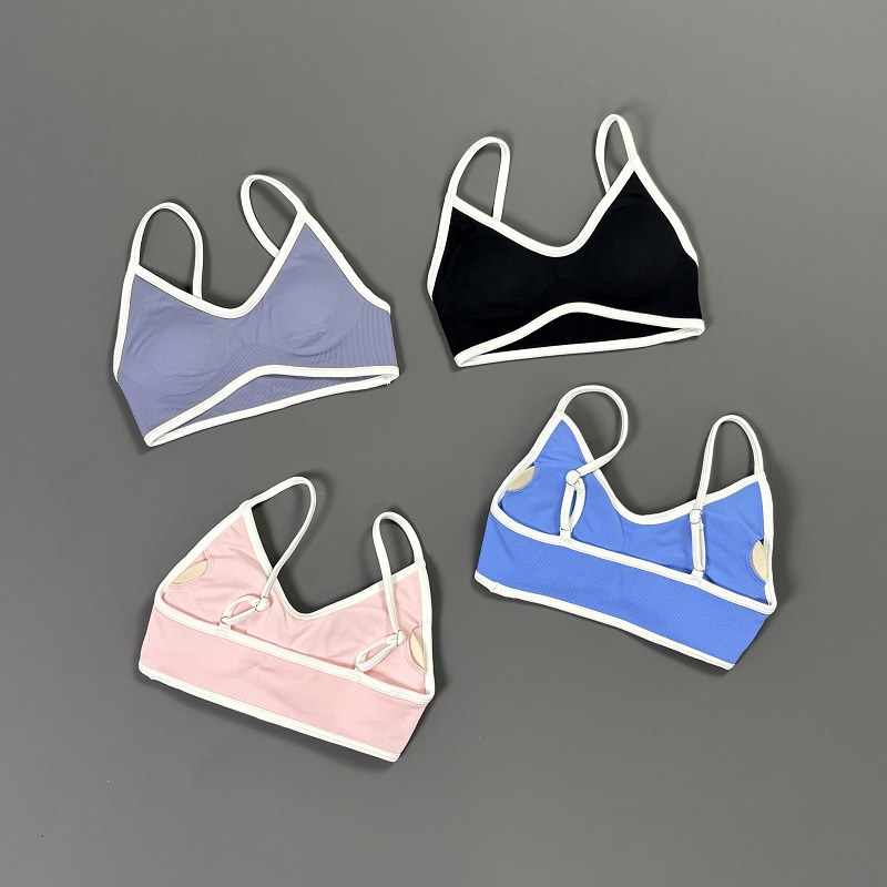 Women Contrastline Yoga Bra V  - Sports Bra Racerback recension och pris