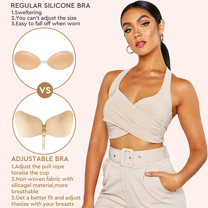 1/2 Pairs Women Summer Backles - Backless Bra Sticky recension och pris