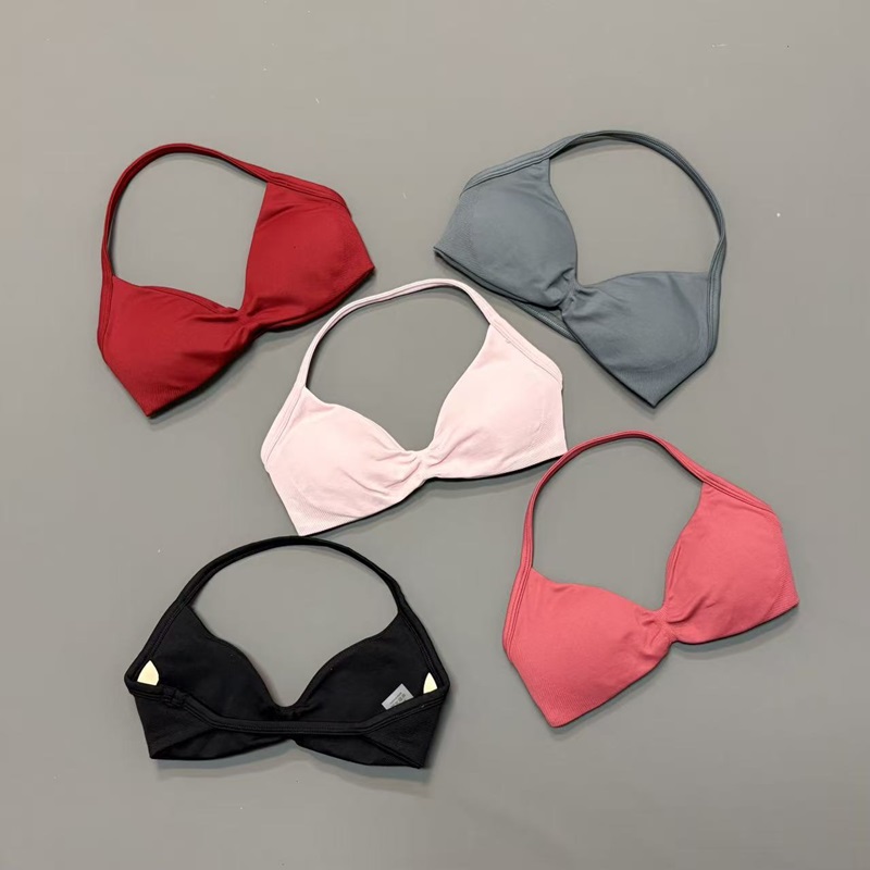 Women Halter Sports Bra V-Neck - Sports Bra Racerback recension och pris