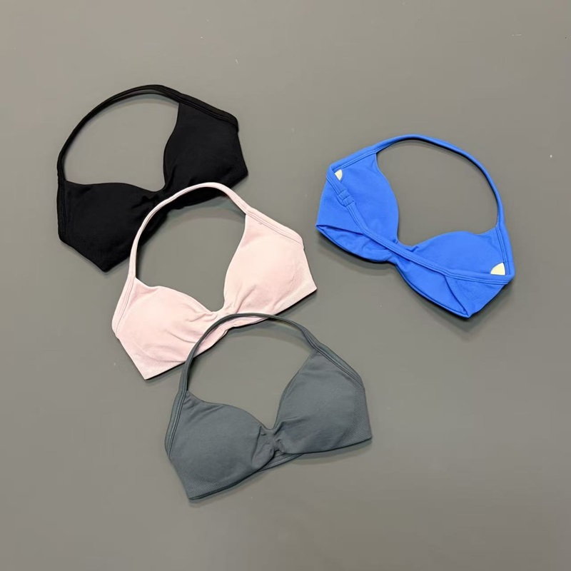 Women Halter Sports Bra V-Neck - Sports Bra Racerback recension och pris