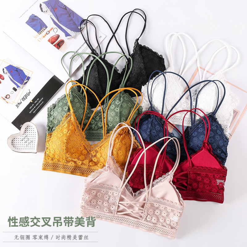 3D Sexy Lingerie Seamless Spor - Lace Bralette Set recension och pris