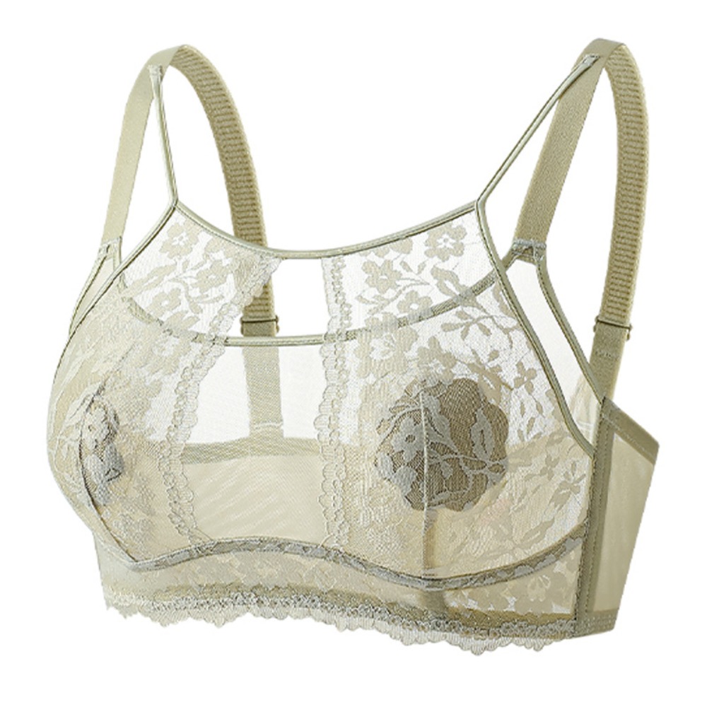 Fashion Mesh Flower Wireless D - Sheer Mesh Bra recension och pris