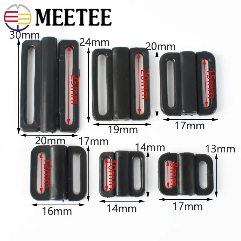 100Sets Meetee 8-25mm Plastic  - Nursing Bra Clip recension och pris